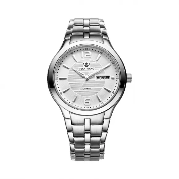 天王/Tianwang 沧海系列 不锈钢表壳 石英机芯 GS3626S-DD白
