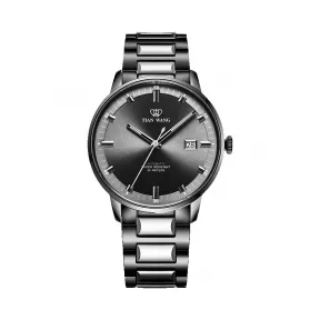 天王/Tianwang 山河系列 不锈钢表壳全电枪色 自动机械 GS51128N.D.N.N