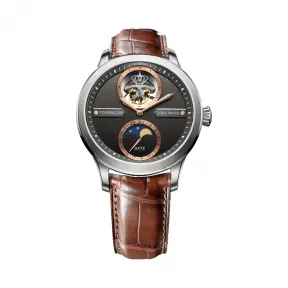 天王/Tianwang 不锈钢  天爵陀飞轮系列 手动机械 男表 GS5656S-D-A