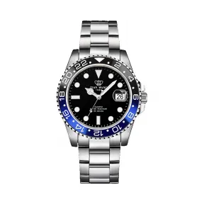 天王/Tianwang 不锈钢 圈口加黑间兰色铝片圈  电商系列 石英机芯 男表 GS5971S-D-A