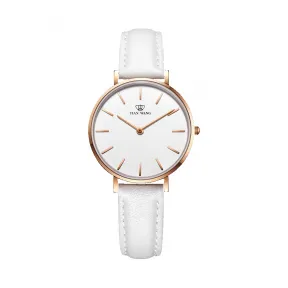 天王/Tianwang 不锈钢表壳全电玫瑰金色，不锈钢把的全电玫瑰金色  TWINKLE系列 石英机芯 女表 LS31020P.LW.W