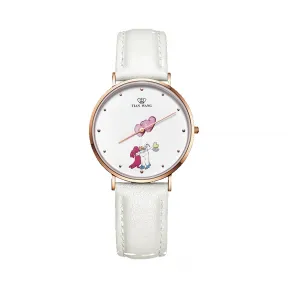 天王/Tianwang 联合款 不锈钢表壳全电玫瑰金色 石英机芯 LS31137P.LW.W