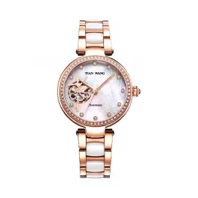 天王/Tianwang MS系列 不锈钢表壳全电玫瑰金 自动机械 LS51043P.CPW.W