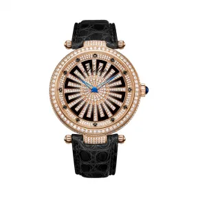 天舶/Tielbo 转运系列 316L精钢材质，电镀玫金色 45.0mm*12.5mm T127M-P-R4