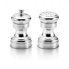 蒂芙尼/Tiffany Capstan 纯银盐和胡椒瓶。 10182565 