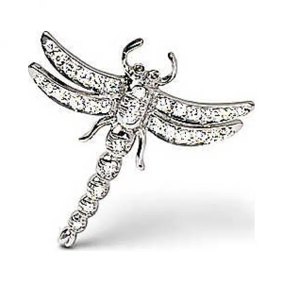 Tiffany Enchant™ 系列铂金镶钻蜻蜓胸针，小号  14403426