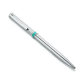 蒂芙尼/Tiffany Tiffany 纯银可伸缩 T 形别针圆珠笔。