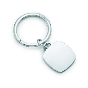 蒂芙尼/Tiffany 纯银枕形吊饰钥匙扣。