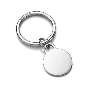 蒂芙尼/Tiffany 纯银圆形吊饰钥匙扣。