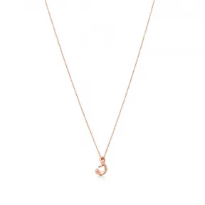 蒂芙尼/Tiffany Elsa Peretti® 字母吊坠 18K 玫瑰金A-Z 可用 29893004 GRP06735