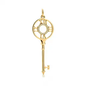 蒂芙尼/Tiffany Keys 系列 Atlas® 18K 黄金镶钻钥匙吊坠 中号 30144198