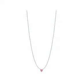 蒂芙尼/Tiffany Elsa Peretti® Color by the Yard 银色玫瑰石凸圆形吊坠 31164699 