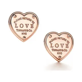 Return to Tiffany™系列Love 18K玫瑰金耳环  36340517