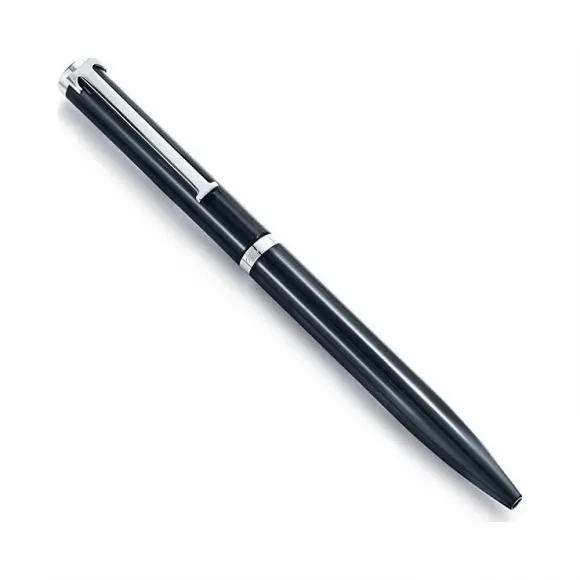 Executive Tiffany 系列黑色亮漆 T 形别针圆珠笔  37361348