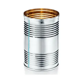 蒂芙尼/Tiffany Everyday Objects 系列纯银镀 18K 黄金锡罐。