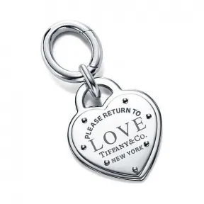 Return to Tiffany™ 系列:Love 镀钯项圈吊饰  60701148