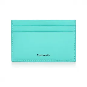 Tiffany Blue® 蒂芙尼蓝色光面小牛皮名片盒  GRP09786