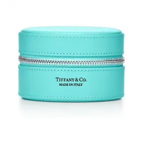 Tiffany Blue® 蒂芙尼蓝色光面小牛皮圆形小号珠宝盒  GRP09841