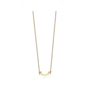 蒂芙尼/Tiffany Tiffany T 系列 18k 金迷你微笑吊坠。 62617659 