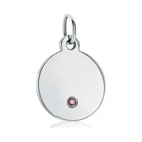 Tiffany Charms 系列 18K 白金镶嵌红宝石迷你圆形吊饰  62705213