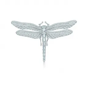 蒂芙尼/Tiffany 铂金镶钻蜻蜓胸针 62859830 - 43901327 