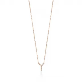 蒂芙尼/Tiffany Tiffany Letters 18k 玫瑰金镶钻字母表吊坠 63661449 GRP11117