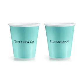蒂芙尼/Tiffany Everyday Objects 系列纸杯造型骨瓷杯 两件套 67412532