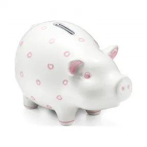 蒂芙尼/Tiffany 圆点陶制带粉色装饰存钱罐  68827353 