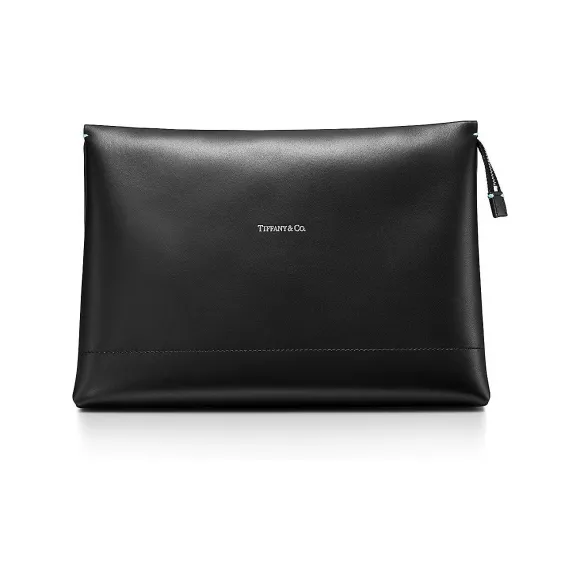 蒂芙尼/Tiffany 黑色皮革大号购物袋 69345506 