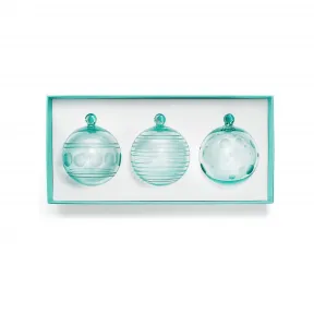 蒂芙尼/Tiffany Tiffany Blue® 水晶玻璃球饰，三件套。 70875519 