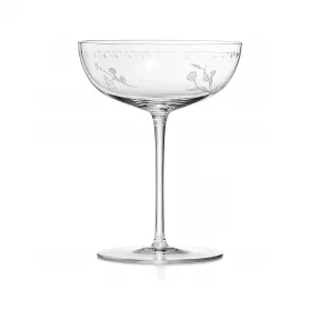 蒂芙尼/Tiffany Tiffany Audubon 手工蝕刻碟形香檳杯 71475220 