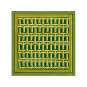 蒂芙尼/Tiffany Tiffany T 系列祖母绿色和黄水晶色真丝 True 方巾