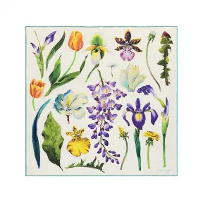 蒂芙尼/Tiffany Tiffany Botanica 系列白色真丝方巾