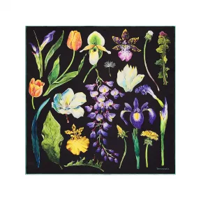 蒂芙尼/Tiffany Tiffany Botanica 黑色真丝方巾 72020588 