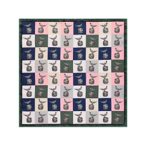 蒂芙尼/Tiffany Tiffany & Co. Schlumberger 系列:水晶粉色真丝石上鸟方巾