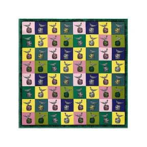 蒂芙尼/Tiffany Tiffany & Co. Schlumberger 系列:黄水晶色真丝石上鸟方巾