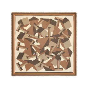 蒂芙尼/Tiffany Tiffany T Giant T 駝棕色羊絨和絲質披肩 72020693 