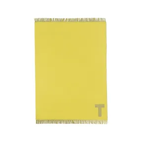 蒂芙尼/Tiffany 黄水晶色和灰色羊绒和羊毛拼色毯子 72538293 