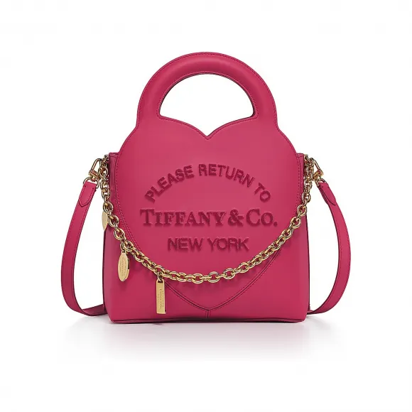 蒂芙尼/Tiffany Return to Tiffany™ 樱桃色皮革迷你 Charm 托特包 72910834 