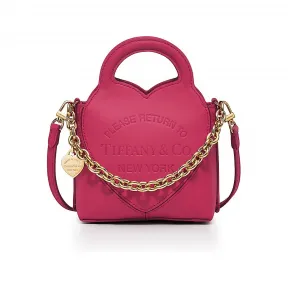 蒂芙尼/Tiffany Return to Tiffany™ 樱桃色皮革微型托特包 72910877 