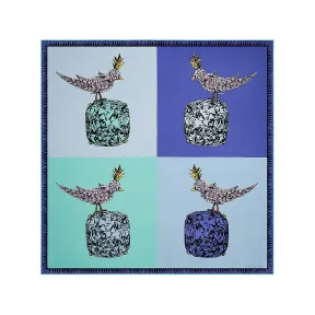 蒂芙尼/Tiffany Bird 设计的 Jean Schlumberger 搭配无限蓝色真丝岩石方巾 73361990