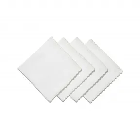 蒂芙尼/Tiffany Home Essentials 白色亚麻扇形餐巾 73694035