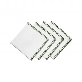 蒂芙尼/Tiffany Home Essentials 白色亚麻扇形餐巾 73811090