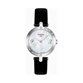 天梭 Tissot T-Lady系列 皮革 石英机芯 女表 T003.209.66.112.00