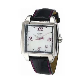 天梭 Tissot T-Lady系列 牛皮 石英机芯 女表 T005.510.16.117.00