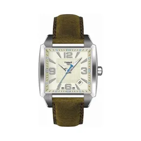 天梭 Tissot T-Lady系列 皮革 石英机芯 男表 T005.510.16.267.00