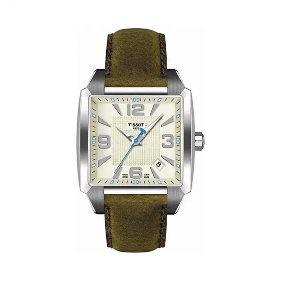 天梭 Tissot T-Lady系列 皮革 石英机芯 男表 T005.510.16.267.00