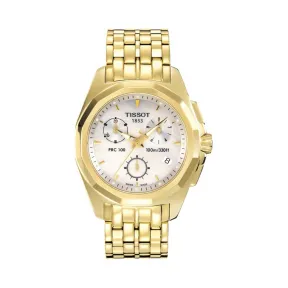 天梭 Tissot T-Sport系列 精钢镀金 石英机芯 女表 T008.217.33.111.00