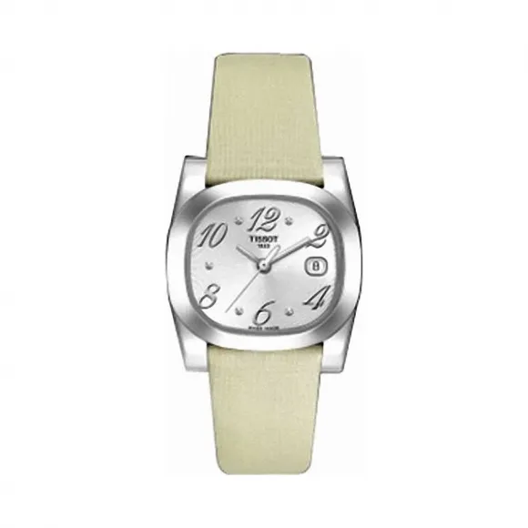 天梭 Tissot T-Lady系列 织物 石英机芯 女表 T009.110.17.037.00