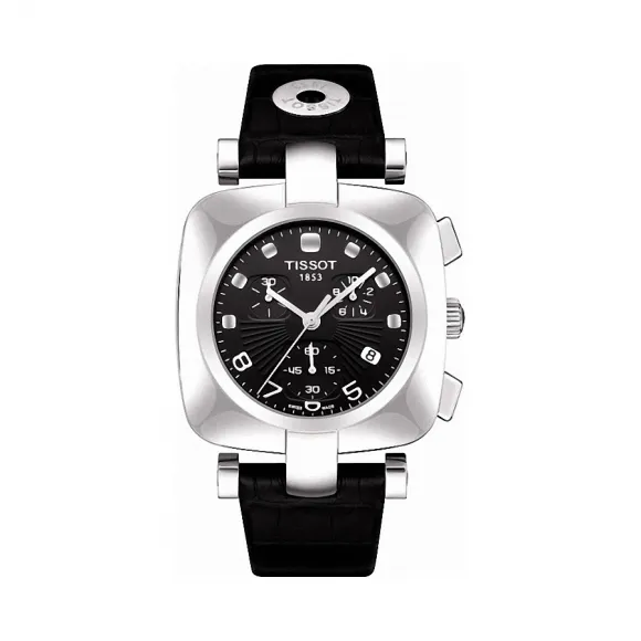 天梭 Tissot T-Lady系列 牛皮 石英机芯 女表 T020.317.16.057.00
